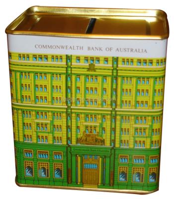 China Metal tin coin bank, piggy bank, money bank for sale