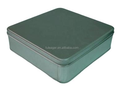 China Food Square Tin Box, Flower Cookie Tin Box for sale