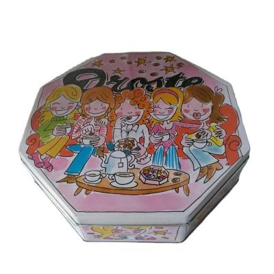 China Gift & Irregular craft tin box, octagonal tin can, chocolate tin box for sale