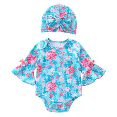 China Cozy Baby Clothes 2022 New Long Sleeve Baby Rompers 100% Cotton Newborn Baby Clothes Romper With Button for sale