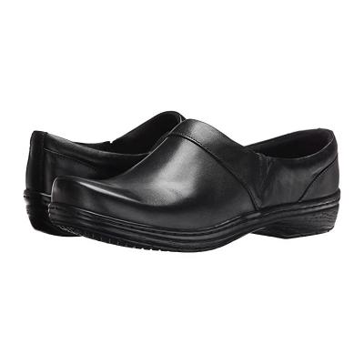 China Black Leather Men Hospital Work Nurse Shoe Anti-Slip Waterproof Women for sale