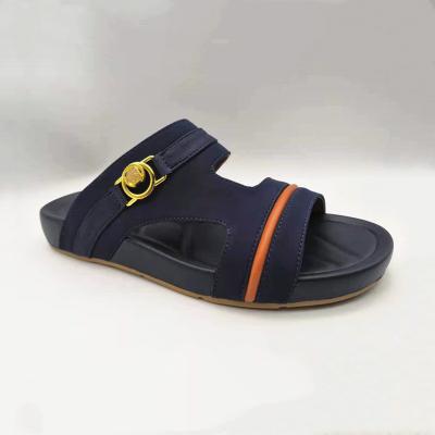 China New design round men's PU sandal arabic slipper shoe for summer factory wholesale for sale