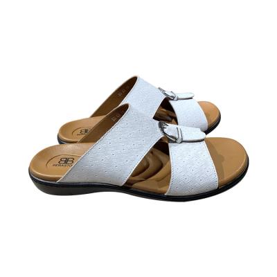 China Round Thailand Men Style Handmade Arab Slippers for sale