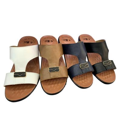 China Wholesale Luxury Style Men PU Slipper Arab Arabic Round for sale