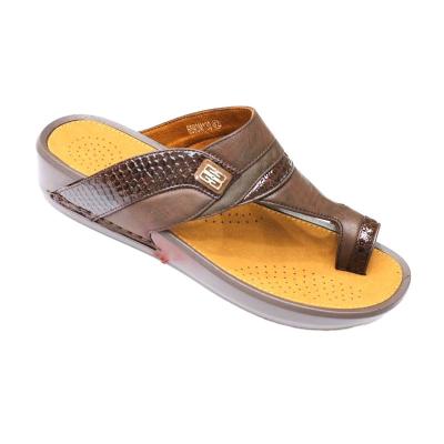 China Wholesale Breathable New Arrive Hot Selling Arabic Shoes For Man PU Slipper Rubber Sandals Flip Flop New for sale