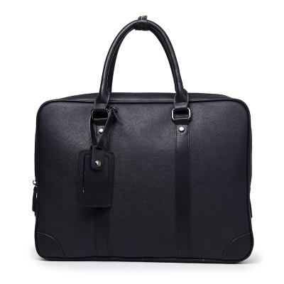 China Black Soft Men's Leather Messenger Bag Men's Handbags Bag Business Briefcase Horizontal for sale