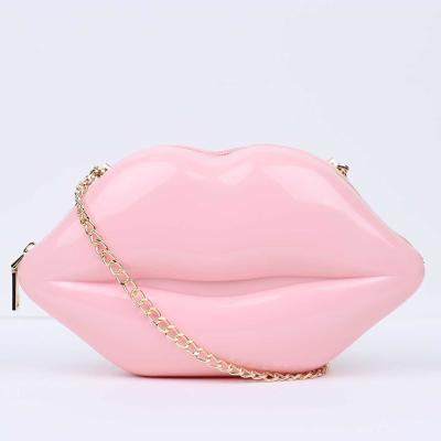 China Multifunctional New Fashion Box Lip Shoulder Evening Clutch Bag Acrylic Clutch Purse Clutch Bag For Women for sale