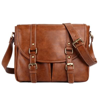 China Designer PU Leather Casual Messenger Crossbody Bag Fashion Tablet Mochila Satchel Male University School Satchel for sale