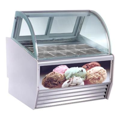 China Hot frozen food factory sale ice cream display case freezers price commercial ice cream display cabinet for sale