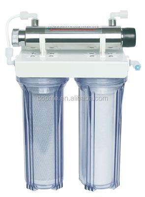 China High Quality Hot Selling Household Prefiltration KK-D-5 Dual Water Filter High Quality Filtration With UV Light Water Purifier for sale