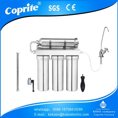 China Three stage home household prefiltration undersink stainless steel water purifier machine for sale