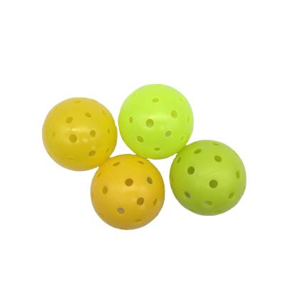 China 2021 Pickleball Sport Indoor Outdoor Pickleball Balls High Quality 40 Hole Rotation Pickleball for sale