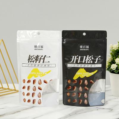 China Recyclable Design Logo Heat Seal Smell Proof Packaging Stand Pouch Recyclable Custom Printed Matte Mylar Bags With Window for sale