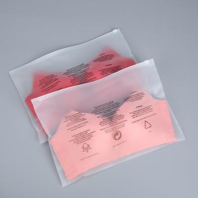 China Moisture Proof Ready To Ship Bags Supplier Resealable Frosted Zipper Bags Custom Logo Printed Plastic Packaging Ziplock Bags For Clothing for sale