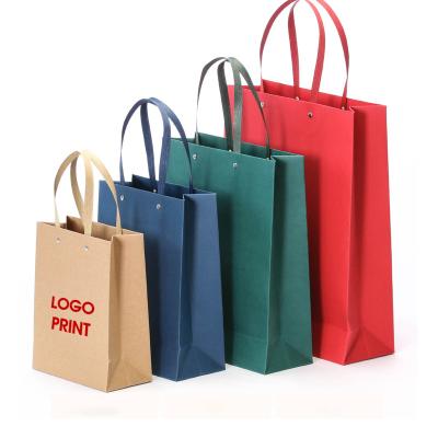 China Recyclable Recyclable Kraft Paper Bag With Twisted Handle Reusable Shopping Paper Bags Logo Printed For Clothes for sale