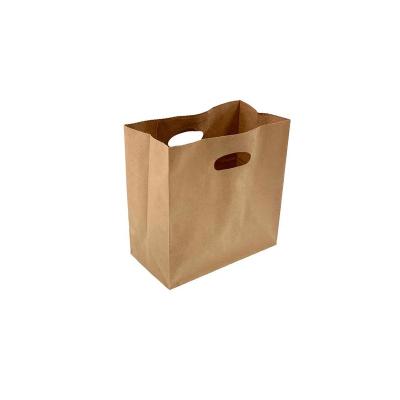 China Disposable Customization Shopping Cuboid Takeaway Bags Paper Bag Rope Handle for sale