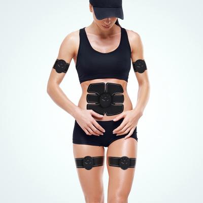 China Electric Muscle Stimulator Muscle Toner EMS Muscle Trainer Body ABS Belt Abdominal Tone Adjustment for sale