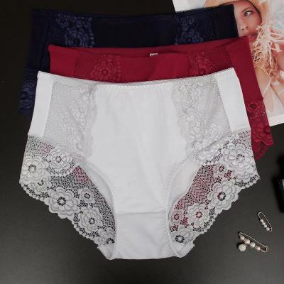 China Anti-Bacterial OEM High-Waist Soft Transparent Panties Ladies briefs Cotton Underwear plus size Panties Women Underwear Lace Panties for sale