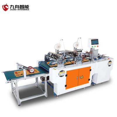 China JIUZEO 400-2A-Automatic Double Sided Food Tape Gluing Machine for sale