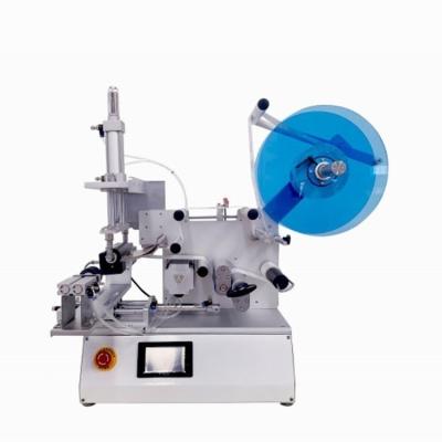 China Food polygon semi-automatic square flat bottle labeling machine for sale