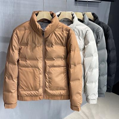 China Anti-wrinkle Wholesale Men's Down Coat Warm Custom Logo Winter Outerwear Outdoor Men Bubble Puffer Jacket for sale