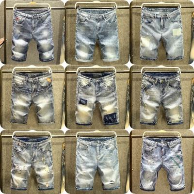 China Anti-wrinkle 2023 Men's jeans Shorts High impact Custom Design Low rate Denim Shorts Men Skinny Jeans New Model Ripped Denim Jeans Men for sale