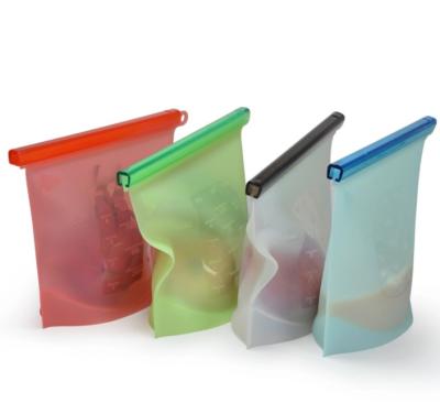 China Amazon Sustainable Hot Selling High Temperature Silicone Food Storage Bag Cook Bag Bake Silicone Bag for sale