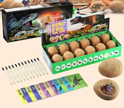 China Gift Drop Easter Gift Dinosaur Egg Set Toy Archeology Dinosaur Digging Educational Model for sale