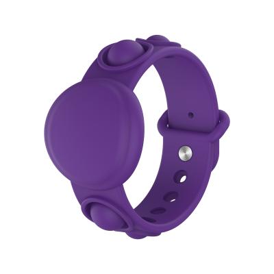 China Hot Selling Amazon Silicone Anxiety Relief Wristband Anti-fall Sensory Toy Anti-Falling Sensory People For Airtag for sale