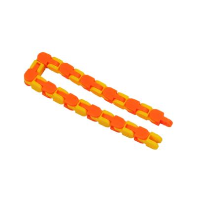 China Hot Sale 24 Section Chain Track Decompression Toy Fluid Bracelet Stress Relief Toy Stress Relief Toy for sale