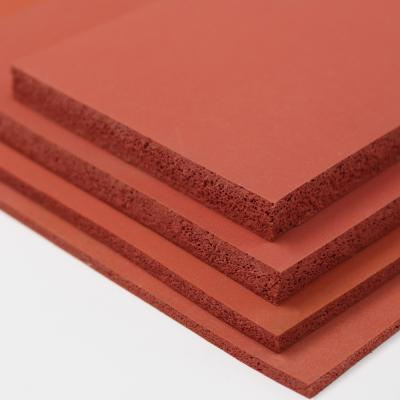 China Hole With Seal End-cell Foam Silicone Insulated Fire Retardant Silica Gel Sponge Foam Silicon Rubber Sheet Sealed Shock Absorbing Foam Silica for sale