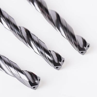 China Hei Chow Manufacturer CNC Carbide Tool Holemaking Aluminum Solid Deep Twist Drill Long Length With Coolant Hole for sale