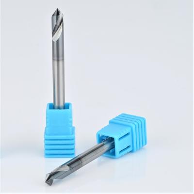 China 90 Degree Tungsten Carbide Cobalt Alloy HEI CHOW Premium Coated Spotting Drills For Hard Metal Holemaking for sale