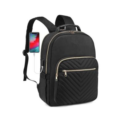 China With USB Laptop Backpack Stylish Laptop Bag For Women Work Computer Bags Bookbag Purse for sale