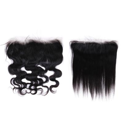 China High Quality Silky Straight HD Virgin Hair Transparent Thin Brazilian Hair Wave Hair Lace Closures Headbands for sale