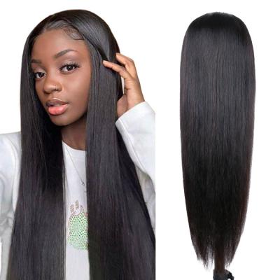 China FH Wholesale 13x6 HD Soft Smooth Thick Sheer Swiss Barely Shedding Lace 30 Inch 100% Brazilian Hair Wigs For Black Women for sale