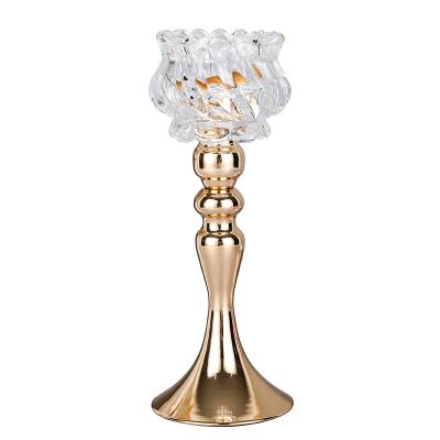 China Hot Luxury Modern Home Decoration Xale Gold Tea Light Gold Wedding Decoration Candle Holder ZX150 for sale