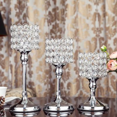 China Beautiful Gold Crystal Tea Light Candle Holder ZX058 High Quality Home Decoration Table Wholesale Home Decoration for sale