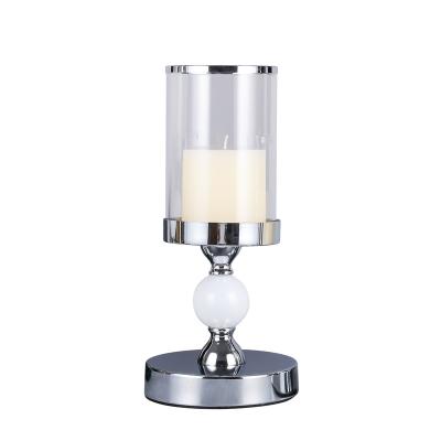 China Creative Metal Crystal Candle Holder Factory Wholesale European Style Candlesticks For Home Decoration Wedding ZX411 for sale