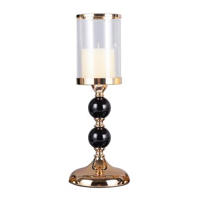 China Creative Metal Crystal Candle Holder Factory Wholesale European Style Candlesticks For Home Decoration Wedding ZX418 for sale