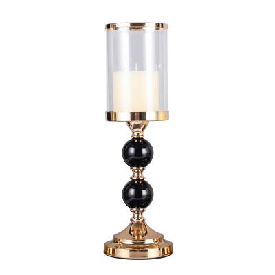 China Creative Metal Crystal Candle Holder Factory Wholesale European Style Candlesticks For Home Decoration Wedding ZX422 for sale