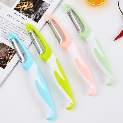 China Sustainable Manufacturer China Sharp Stainless Steel Veggie Potato Vegetable Peeler With Non Slip Handle for sale