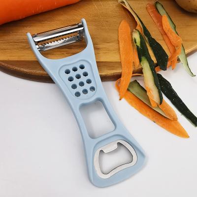 China China Supplier Sustainable Ultra Universal Plastic Sharp 4 In 1 Swivel Y Vegetable Peeler Peeler for sale