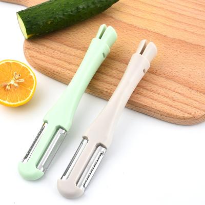 China China Multifunctional Potato Peeler Factory Sustainable Kitchen Manual Peeler 3 in 1 Vegetable Peeler with Knife for sale