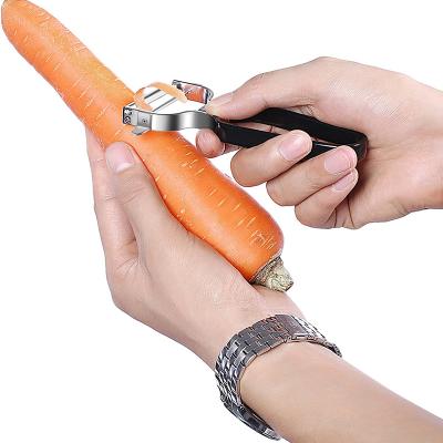 China China Factory Best Sustainable Kitchen OEM Stainless Steel Vegetable Peeler With Rubber Handle for sale