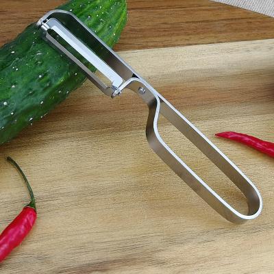 China Viable Stock High Quality Ultra Sharp Vegetable Potato Peeler Cutter Verduras Pelador Stainless Steel Stainless Steel for sale