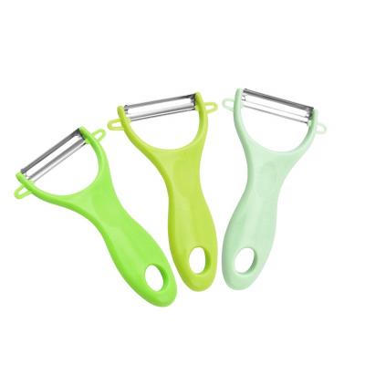 China Viable Stainless Steel Plastic Blade Handle Veggie Peeler Potato Y-Cutter For Home Use for sale