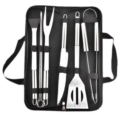 China Easily Cleaned 9pcs BBQ Grill Tool Kit With Complete Grilling Accessories In Portable Bag for sale