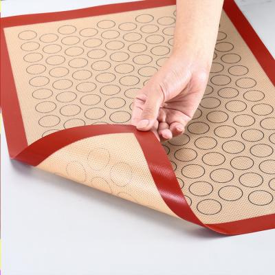 China Hot Sales Disposable Baking Pan Mat For Cookies Macaron Oven Mat Silicone Kneading Dough Mat 60*40cm for sale