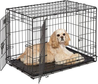 China Breathable Luxury Pet Cages Carriers Metal Pet Cages Collapsible Kennel Stainless Steel Dog Cage for sale